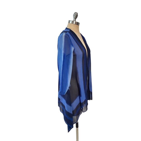 Chico's Travelers Collection Watercolor Sheer Jacket Cardigan 0 Small NWT - Picture 2 of 4